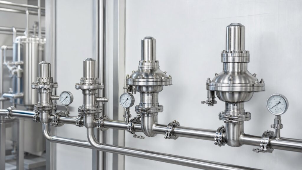 ADCAPure sanitary clean steam pressure reducing valve types